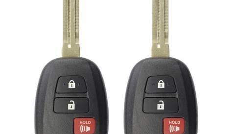 2x Remote Key Fob for Toyota Prius C 2012 2013 2014 2015 2016 HYQ12BDM