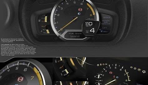modern car dashboard diagram