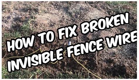 How to Fix A Broken Invisible Fence Wire - YouTube