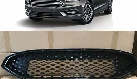 Glossy Black Mesh Upper & Lower Bumper Grill Grille for 2017 2018 Ford