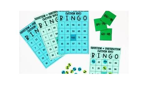 math bingo 2nd grade