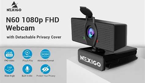 2021 [Upgraded] 1080P Webcam with Microphone & Privacy Cover, NexiGo
