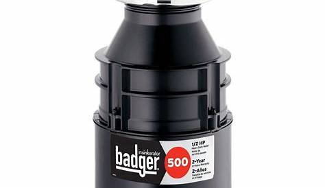 InSinkErator Badger 500 1/2 HP Continuous Feed Garbage Disposal-Badger