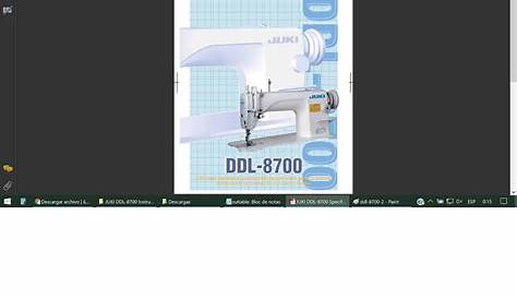 Juki DDL 8700 sewing handbook specifications & instruction | Etsy