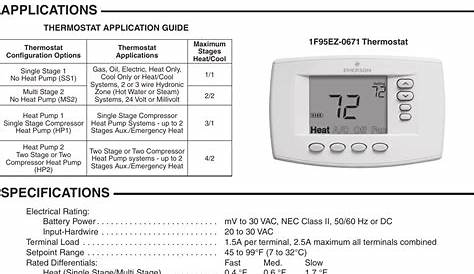 White Rodgers Thermostat Installation Manual