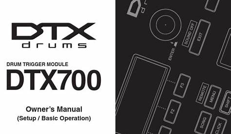 Yamaha DTX700 Owners Manual | Usb | Drum Kit | Free 30-day Trial | Scribd
