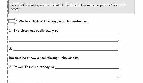 Cause And Effect Worksheets 3Rd Grade — db-excel.com