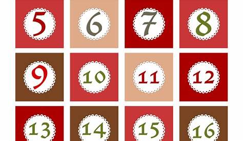 6 Best Images of Free Printable Numbers 1 25 - Free Printable Christmas