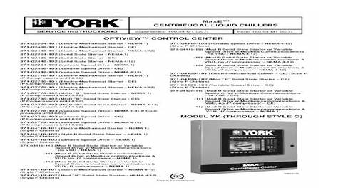York Service Manuals