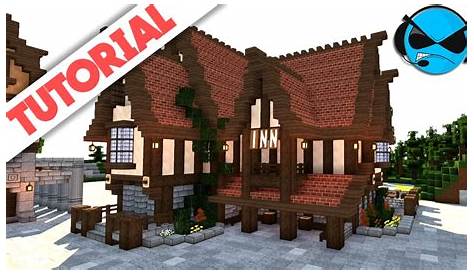 Minecraft: How to Build a Large Medieval Inn/Tavern Tutorial - YouTube