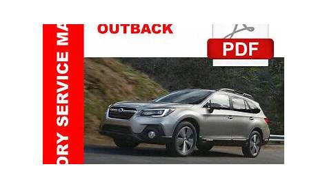 2023 outback owner's manual