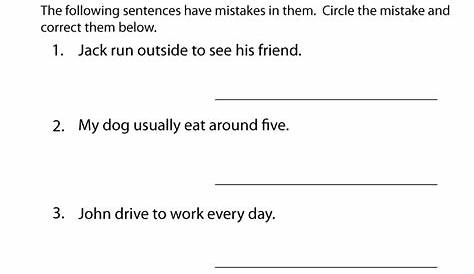 Grammar Practice Worksheet - Free Printable Educational Worksheet