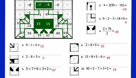 Order Of Operations Puzzle Worksheet