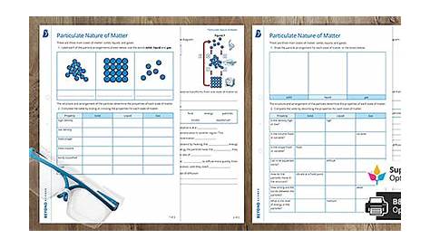 Particulate Nature of Matter Worksheets | Beyond - Twinkl