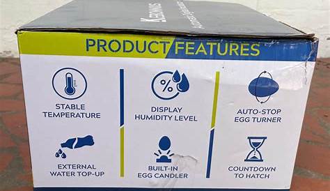 Kebonnixs 12 Egg Automatic Digital Incubator with Humidity Display, Egg