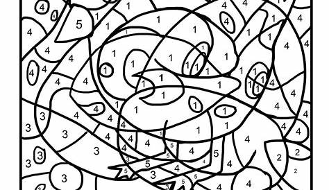 Easy Color By Numbers Coloring Pages - GetColoringPages.com