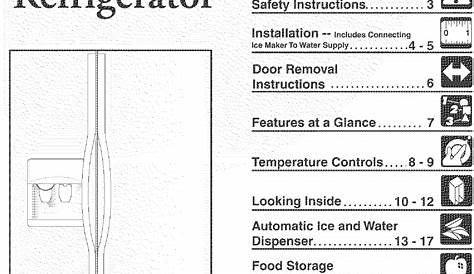 frigidaire refrigerator user manual