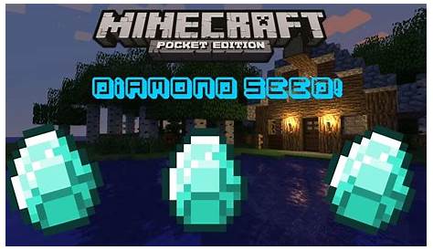Minecraft PE: THE BEST DIAMOND SEED - YouTube