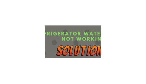 GE Refrigerator Water Dispenser not working [Troubleshooting]