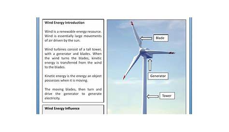 Wind Energy Worksheet and Reading Passage | Teaching Resources