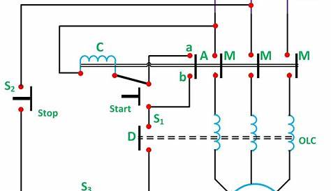 3 phase auto starter circuit diagram