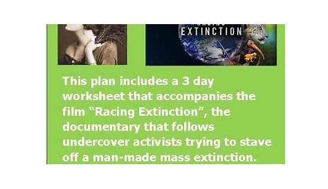 racing extinction worksheets answer key