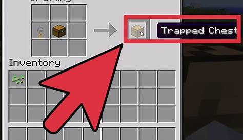 how to craft trapped chest minecraft