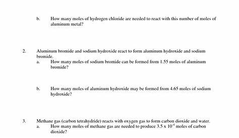 13 Best Images of Chemistry Mole Worksheet - Mole Avogadro Number
