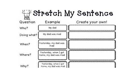 Stretch My Sentence by Fit for Firsties | Teachers Pay Teachers