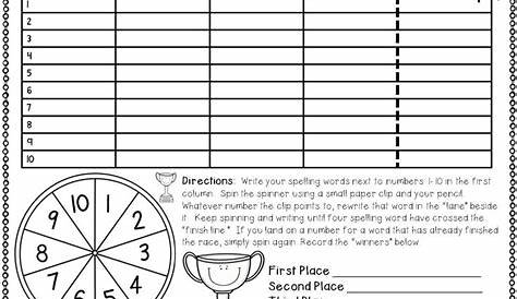 Spelling Worksheets for Any Spelling List! | Spelling words, Spelling