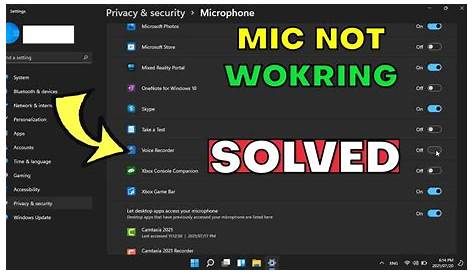 How To Fix Microphone Not Working Windows 11 Youtube - Vrogue