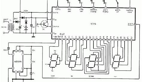 analog wall clock circuit diagram