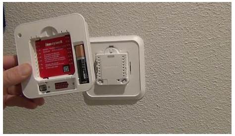 Replace Home Thermostat Battery-Honeywell T4 Pro Programmable - YouTube