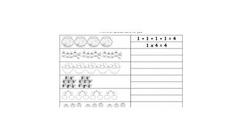 multiplication repeated addition worksheet