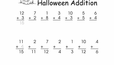 halloween math worksheets 1st grade