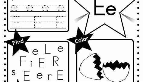 Letter E Worksheet: Tracing, Coloring, Writing & More! – SupplyMe