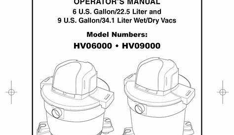 HUSKY HV06000 OPERATOR'S MANUAL Pdf Download | ManualsLib