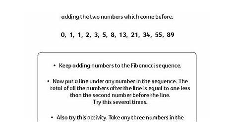 Fibonacci numbers – Primary KS2 teaching resource - Scholastic