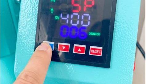 heat press machine temperature chart
