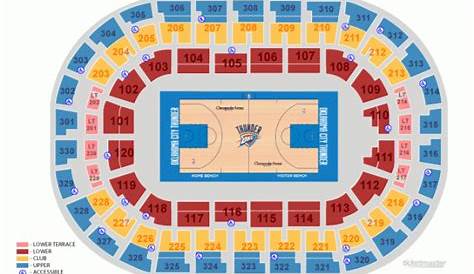 Oklahoma City Thunder Home Schedule 2019-20 & Seating Chart