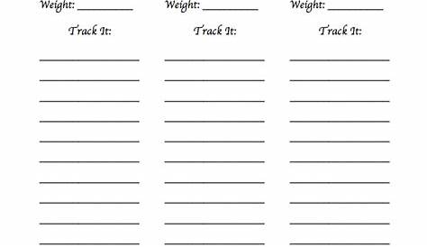 8 Best Weight Tracker Printable for Free at Printablee.com