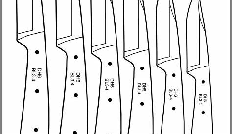 printable knife templates to print