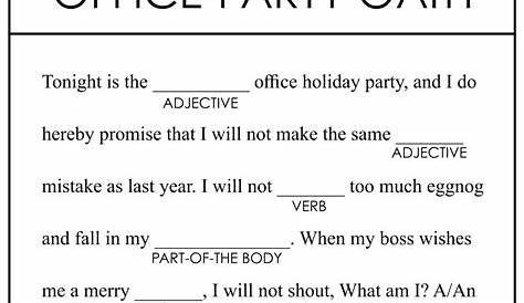 10 Best Office Mad Libs Printable PDF for Free at Printablee