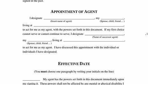 Free Fillable Durable Power of Attorney Form ⇒ PDF Templates