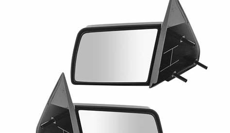 Manual Side Mirrors Pair Set Left LH & Right RH for GMC Chevy Pickup