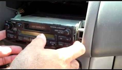 how to replace radio in toyota corolla