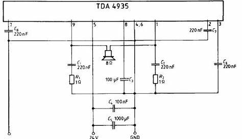 tda2005 amplifier circuit diagram