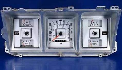 1973-1979 Ford Truck 80 Mph Dash Instrument Cluster White Face Gauges