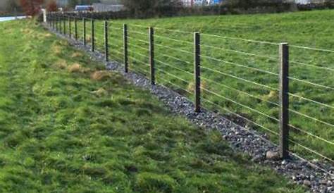 wire fence post spacing chart