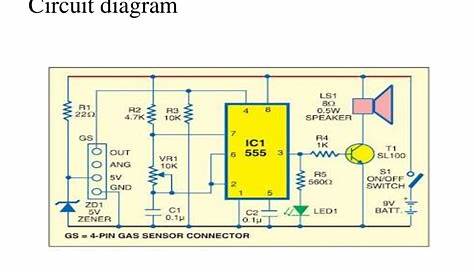 gas leakage alarm circuit diagram